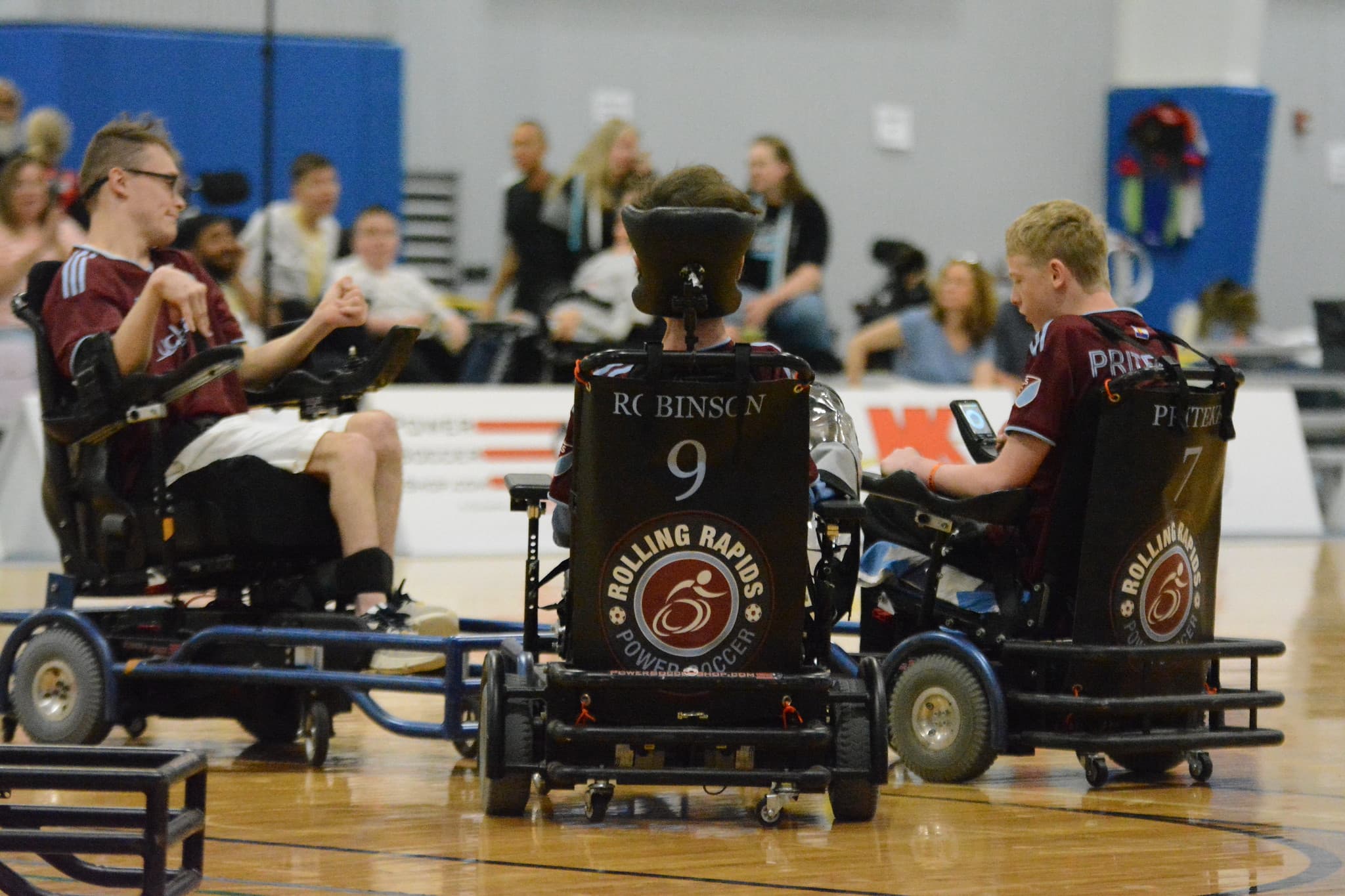 Robinson and Pritekel between plays at a 2025 tournament