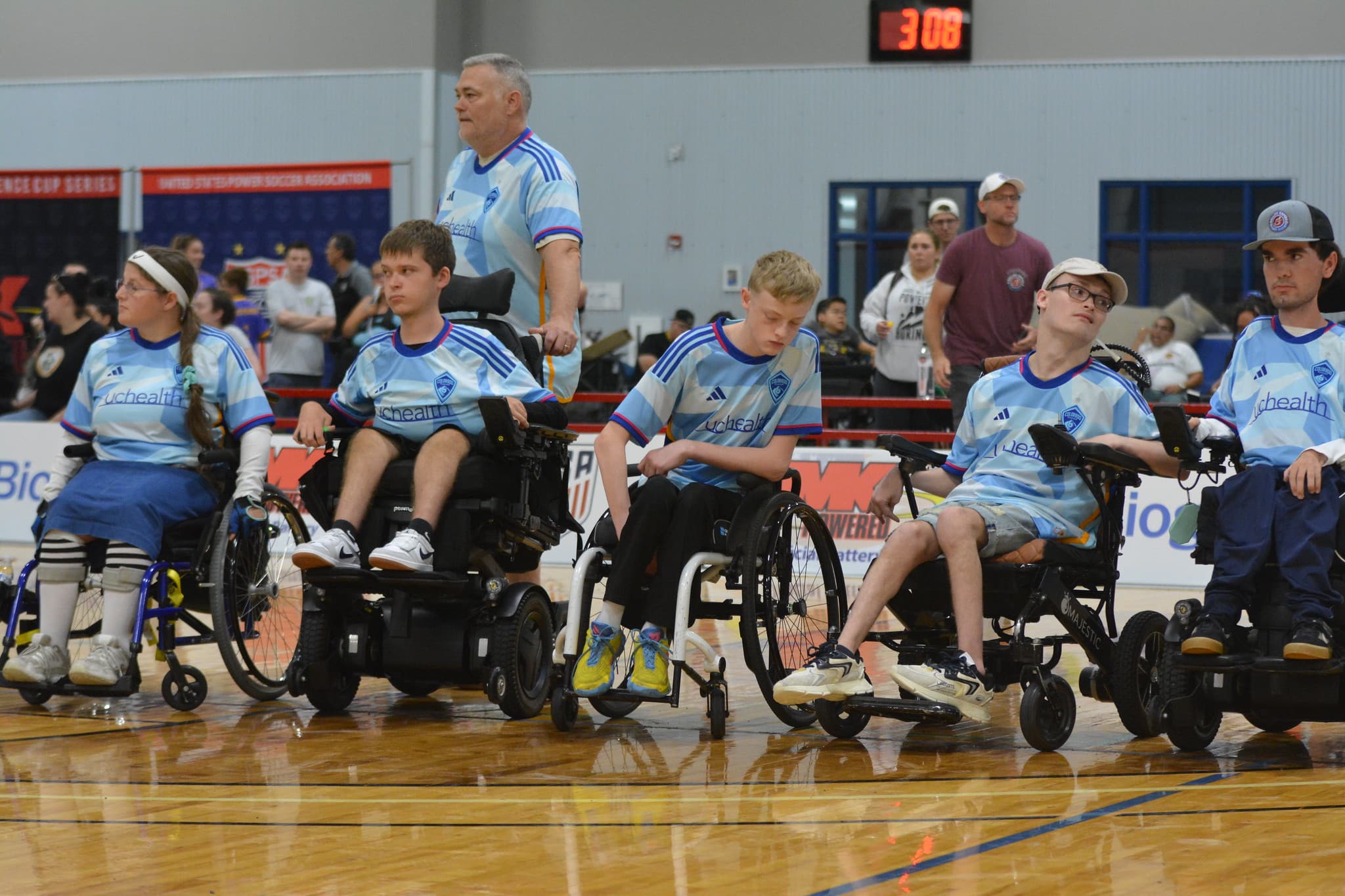 Rolling Rapids team lined up at a USPSA tournament